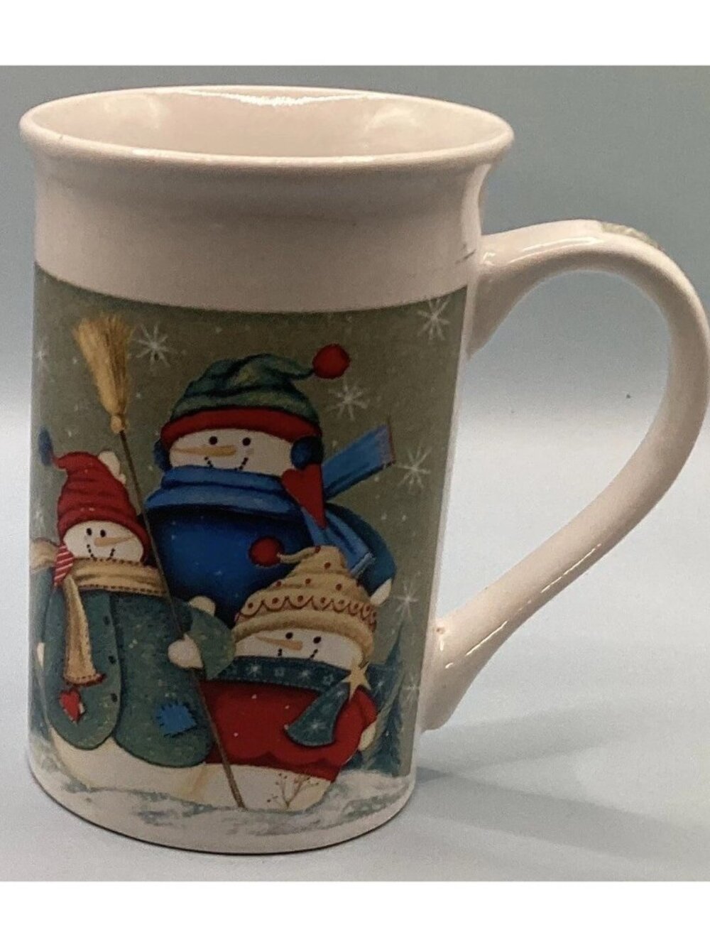 Vintage Royal Norfolk Snowmen Christmas Coffee Cup Holiday Mug